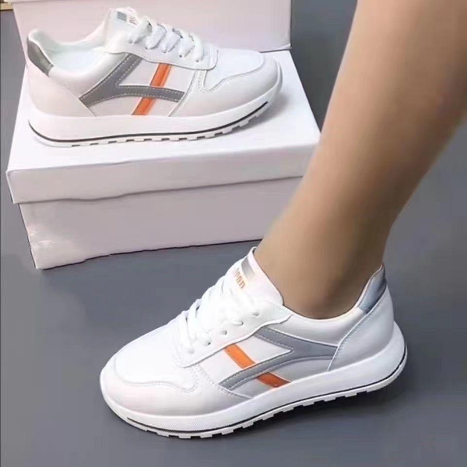 Women's Shoes Autumn and Winter German Training Little White Shoes Versatile Niche Thin-soled Sports Students Board Shoes Women Forrest Gump Casual B