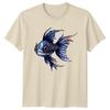 Dark Gothic Fish TShirt Aquatic Fantasy Gift For Him And Her