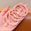 Children's Hair Band Simple Color Rubber Band High Value Girl Ball Head Ponytail Head Rope Little Girl Hair Rope