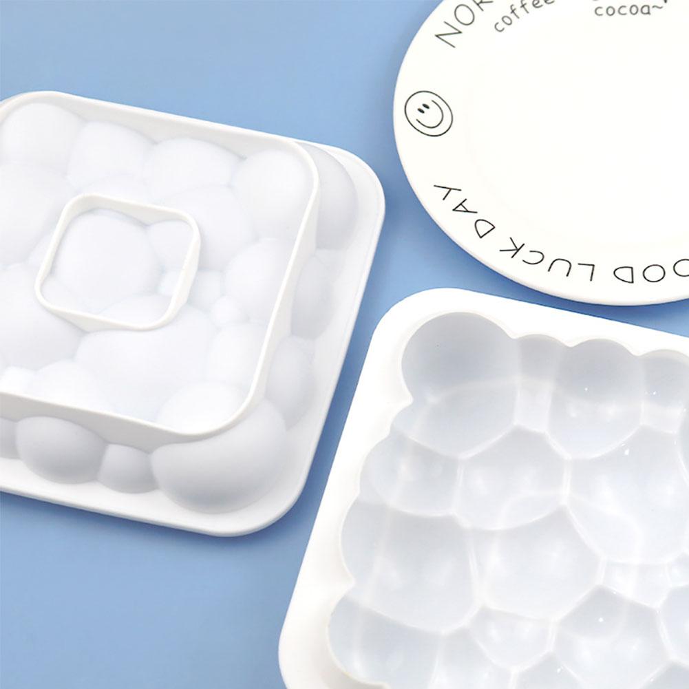 Silicone Cloud Bubble Cake Mold Microwaveable Easy To Demold Fondant Mould Tool
