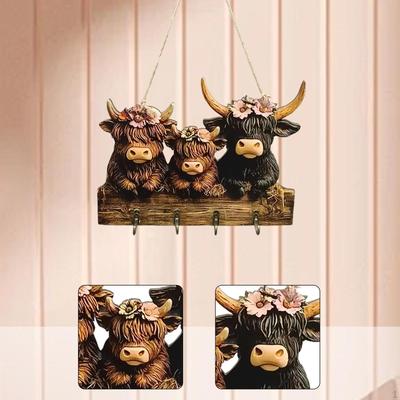 Key Holder for Wall Hanging Hanger Space Saving Farmhouse Ornament Organizer Home