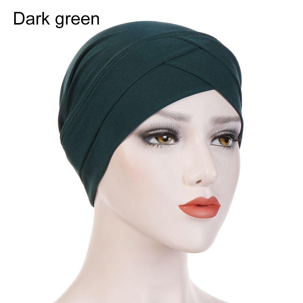 Cotton Head Wrap Knotted Headband Cancer Chemo Hat Hair Loss Women's Head Scarf Muslim Hijab Caps