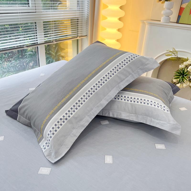 Set of Two Pure Cotton Pillowcases, 48x74cm - Pillow Core Covers [Pair Only]