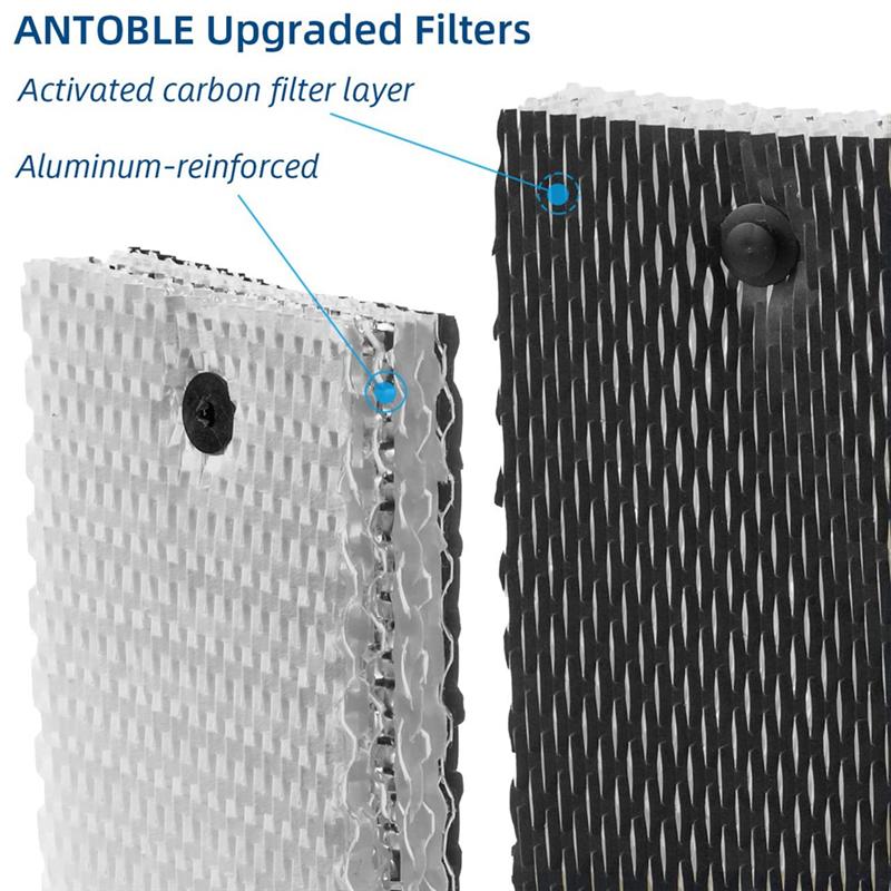 HWF100 Humidifier Wick Filter E Replacements for Holmes HWF100-UC3 Bionaire BWF100 Humidifiers - 4 Pack