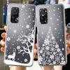 Clear Case For Xiaomi Mi Poco X3 NFC M3 Pro F3 F1 11 Lite 12 Redmi Note 10 9S 8 7 9 Soft Phone Cover Merry Christmas