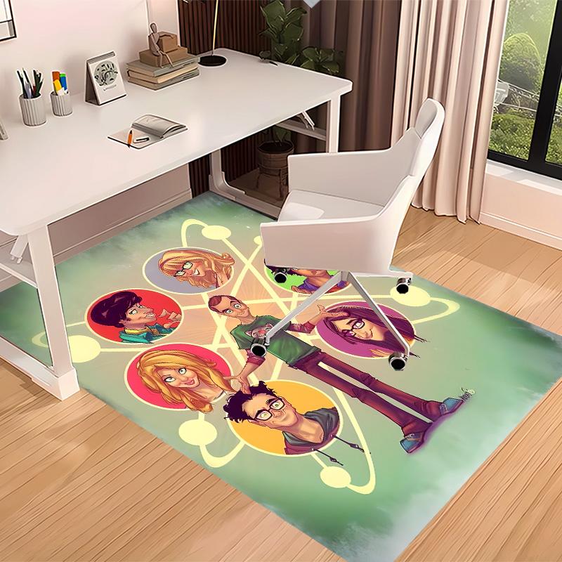 The Big Bang Theory Printed Absorbent Washable Carpet, Non-Slip Bathroom Mats, Kitchen Rugs, Yoga Mat,Living Room Entrance, Camping Picnic Rugs