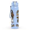 1PC Woman Glasses Funny Quote Print 750ml Color Plastic Sports Water Bottle Leakproof Flip Straw Lid Suitable for Sports Office Home Use