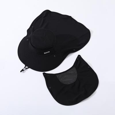 All-round Outdoor Face and Neck Protective UVresistant Fishing Hat with Ventilation Holes and Integrated Sunshade Cap for Summer