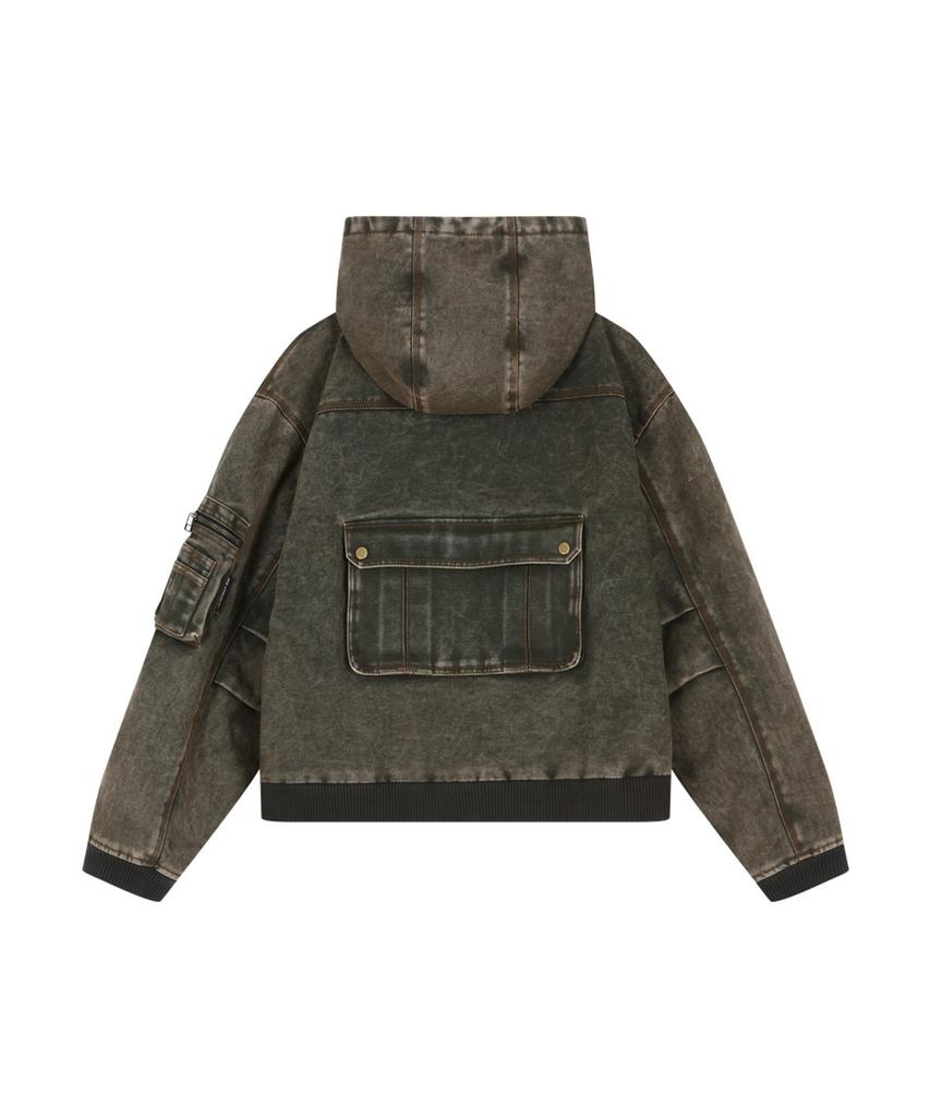 ADSB ANDERSSON BELL Milly Washed Hoodie Jacket (Khaki)