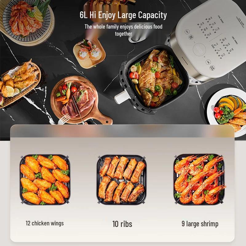Supor 6L Dual Heat Steam Smart Touch Air Fryer