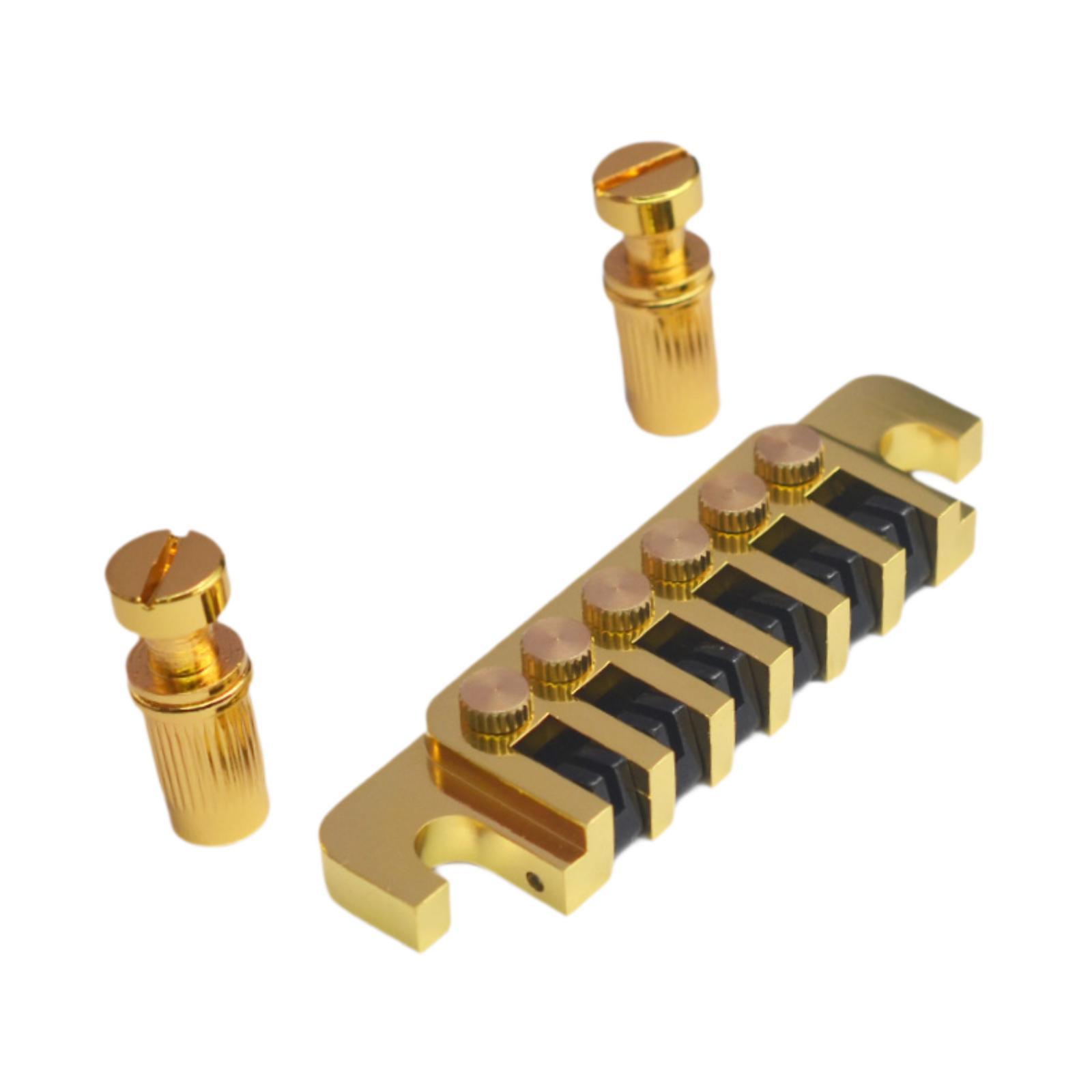

LP Bridge Stop Bridge Tailpiece Metal Replace Upgrade Part Guitar Repair Tool Parts Accs for Guitars Electric Guitar Bridge золотий