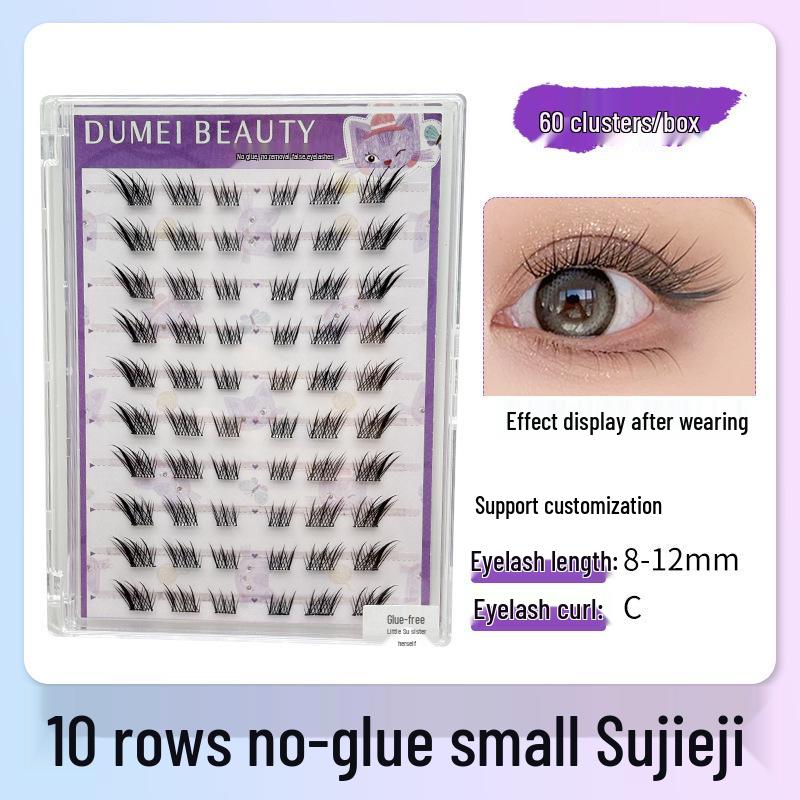 

Натуральна серія лисичих косих накладних вій - Сегментований дизайн лисичих очей, Одиничний пучок, Реалістичний вигляд