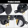 Heavy Duty 12V Metal Snail Horn Universal Fitment Loud Audible Alert Simple Mounting Weatherproof for Motorcycle Car