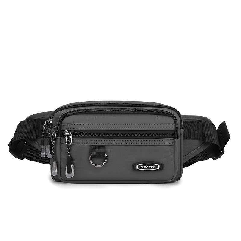 Men's Shoulder Crossbody Bag Multi-Layer Cash Register Waist Bag