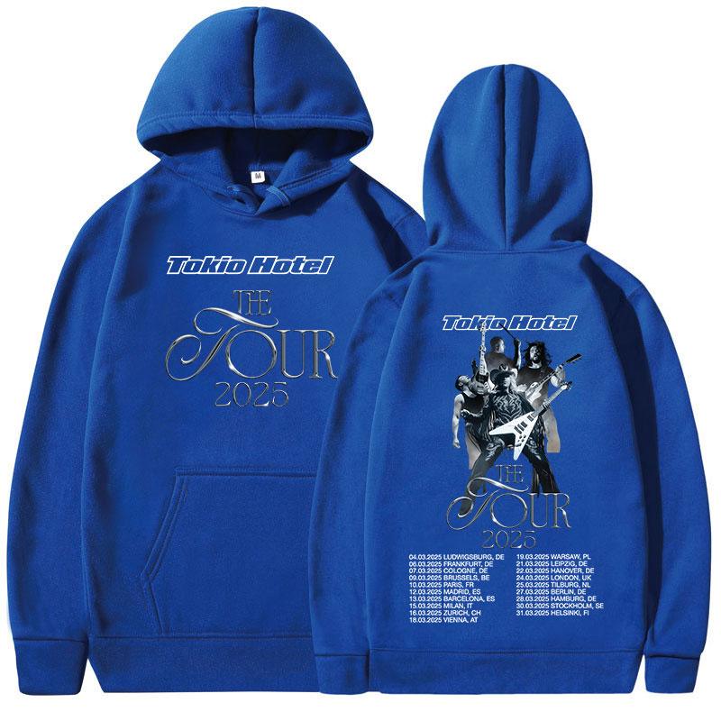 Německá Rocková Kapela Tokio Hotel The Tour 2025 Mikiny Pánské Dámské Módní Hip Hop Mikiny Ležérní Oversized Dlouhý Rukáv Pulovry