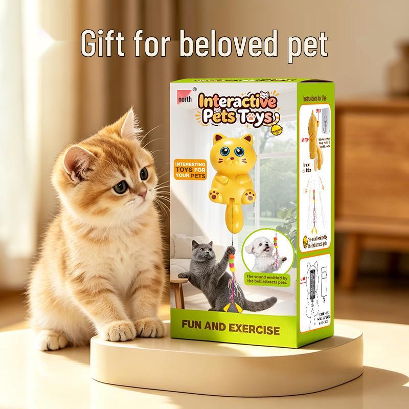 Jouet Électrique Suspendu pour Taquiner les Chats et les Petits Chiens - Levage et Oscillation Automatiques pour le Divertissement des Animaux de Compagnie