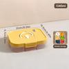 Large Capacity Plastic Bento Box With Compartment Microwave Heatable Divided Lunch Box For Kids Students Leak-proof Food Box