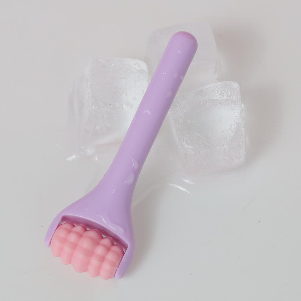 

Ледяной ролик для крема для глаз, косметическое устройство для глаз, массажный ролик для глаз, для удаления темных кругов, отечности вокруг глаз, массаж лица холодным компрессом фиолетовый