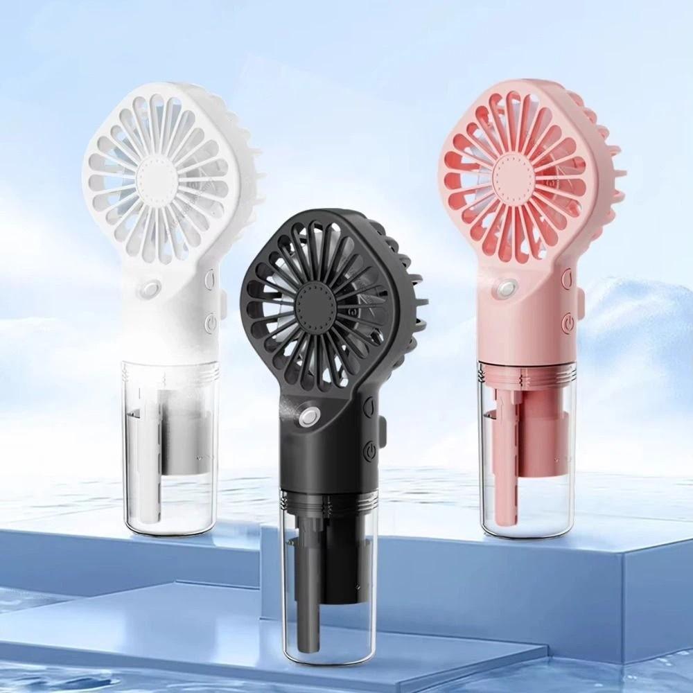 Portable Handheld Misting Fan Colorful Mini Cooling Fans Small Personal Cooling Fans  Summer