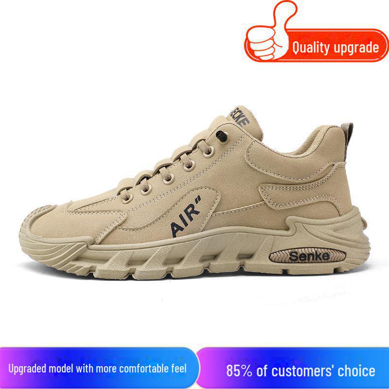 Men's 2025 Spring Wear-Resistant Waterproof Hiking Shoes - Versatile Outdoor and Work Shoes