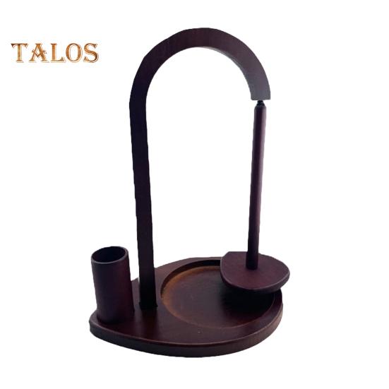 

Деревянный держатель пряжи, вращающийся диспенсер для клубков пряжи, подставка для вязания крючком, органайзер для пряжи, прялка для любителей вязания, бабушек и мам B