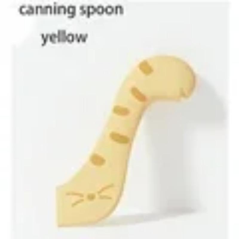 

Ложка для домашних животных, многофункциональная открывашка для консервных банок, ложка для смешивания влажной пищи, силиконовая консервная банка для кошек, герметичная крышка, аксессуар для хранения еды для собак S