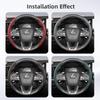 Suitable for Lexus Breathable Hole Leather Steering Wheel Cover Segmented Quick Release Design Non-Slip and Durable Is250 Gs300 Lx570 Nx Is350