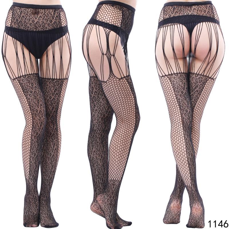 Sex Underwear Sexy Large Size Garters High-end Thickened Sexy Women's Sex Stockings, Suspender Panties Net Socks