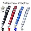 8-in-1 Mehrzweck-Schraubendreherstift aus Aluminiumlegierung