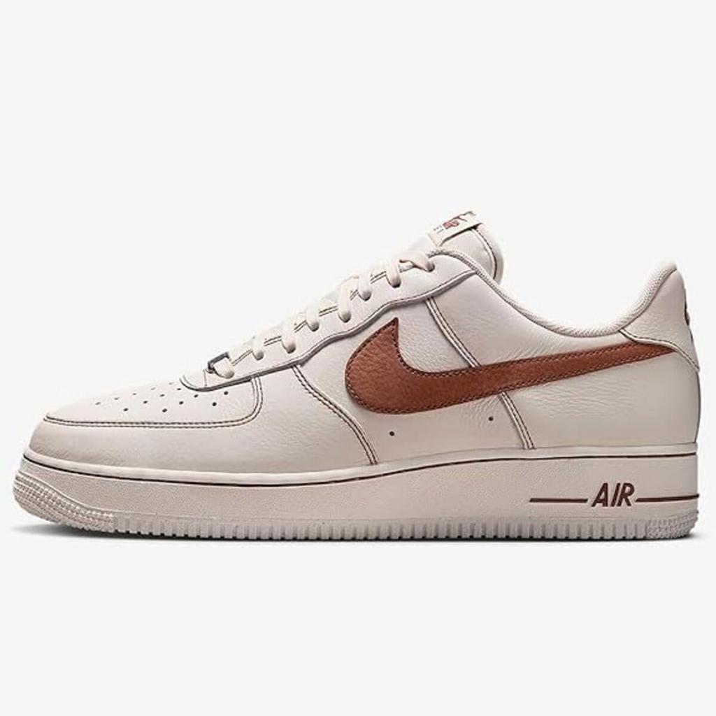Nike Air Force 1 Size '07 LV8, Ivory/Saddle Brown, HQ2037-101, 30.0cm