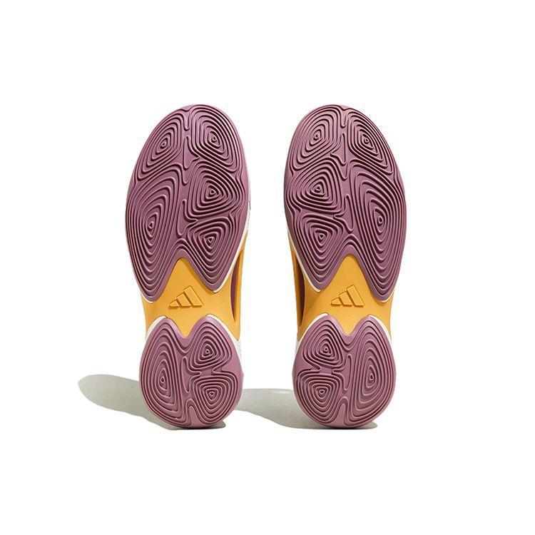 Adidas Exhibit Select Round Toe Lace-Up Non-Slip Wear-Resistant Shock Absorption Low-Top Basketball Shoes Women Sneakers Red Pink IE9323