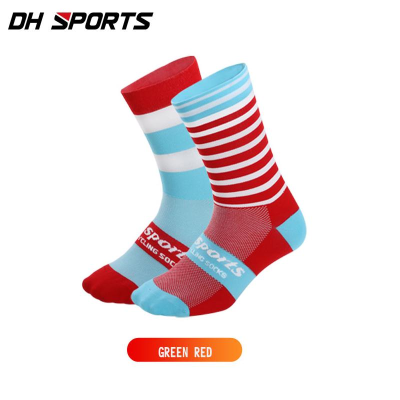 DH SPORTS Professional Cycling Socks Best Funky Breathable Wicking Road Bicycle Sport  Compression Running Socks