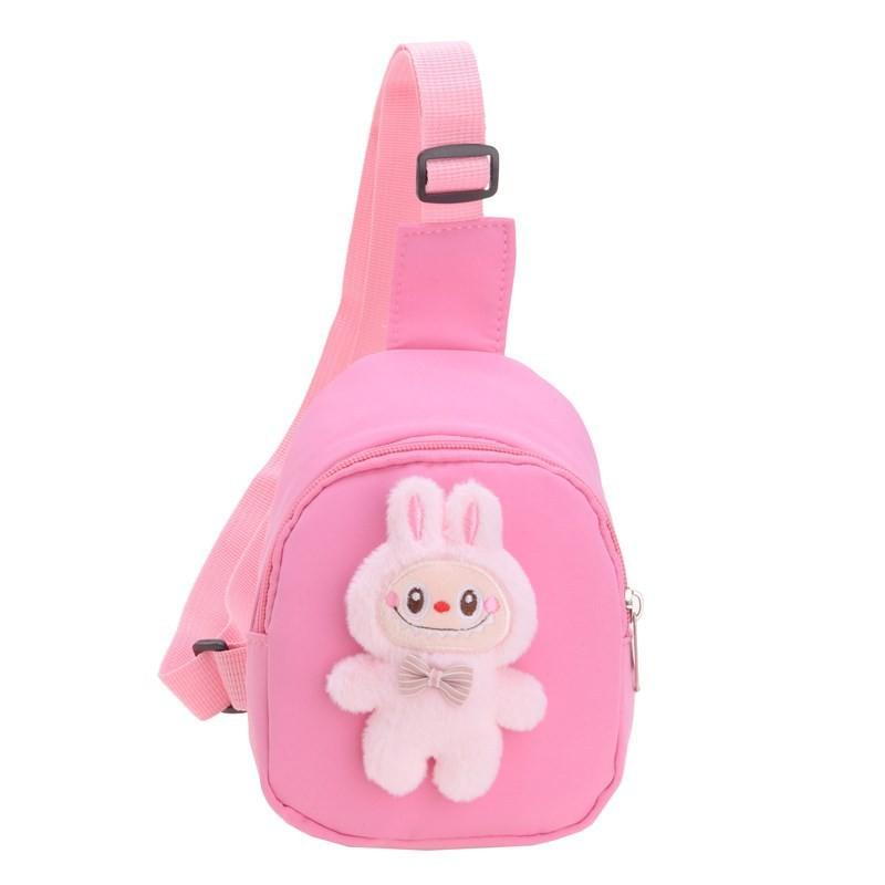 Chest Cartoon Doll Bag Nylon Material Adjustable Shoulder Strap Daily For