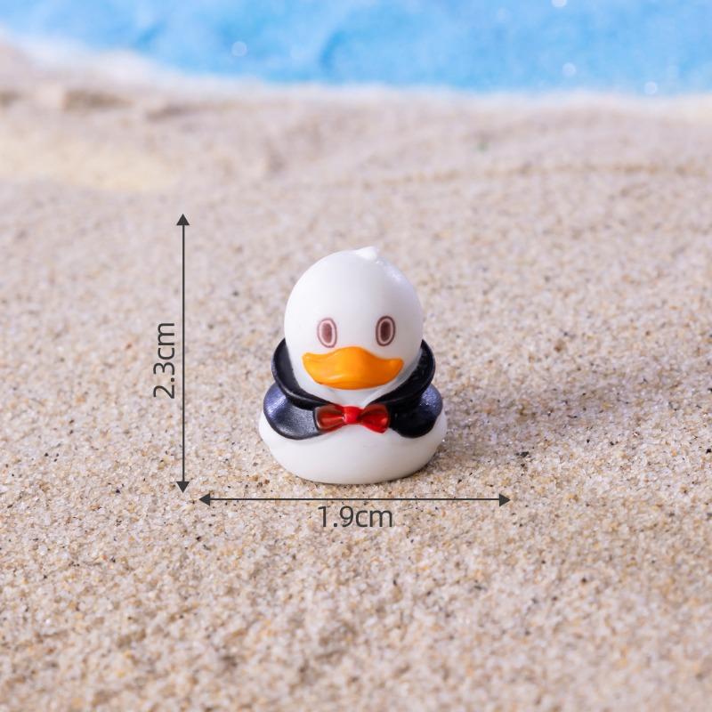 Micro-landscape Cute Little Yellow Duck Animal FigurineChristmas Decoration Accessories Car Desktop Mini Ornaments
