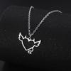 Devil Love Pendant Stainless Steel Necklace Men And Women Fashion Sweet Romantic Valentine's Day Gift Jewelry Gift