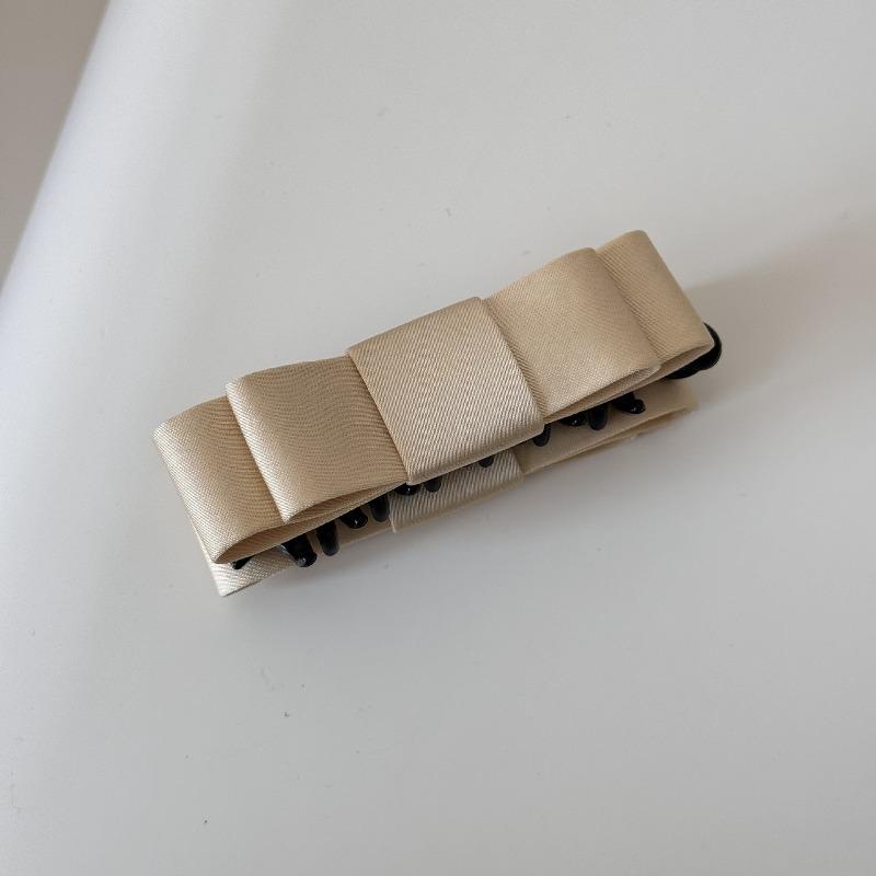 Vintage Solid-color Velvet Bow-shaped Banana Hair Clip - A Classic Hair Accessory for The Lazy At The Back of The Head.