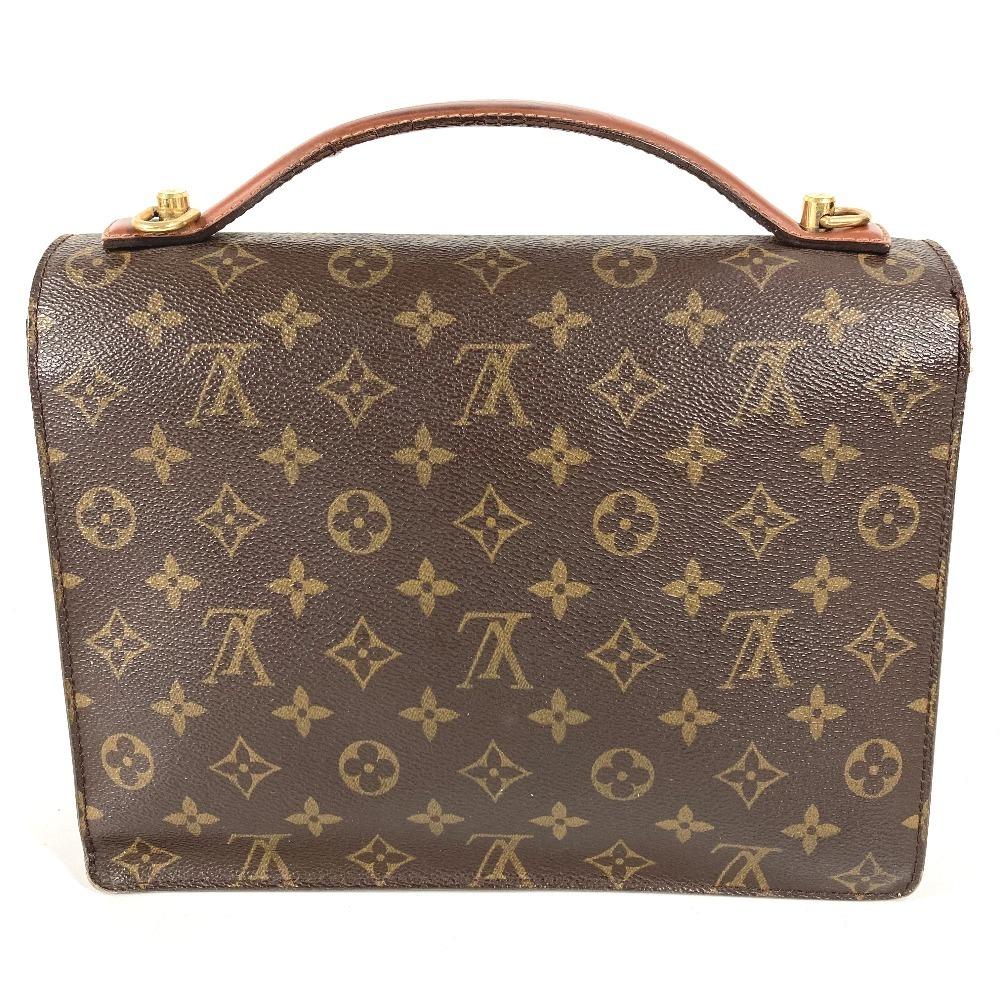 Louis Vuitton M51185 Monogram Monceau 28 document bag Hand Bag Canvas Brown