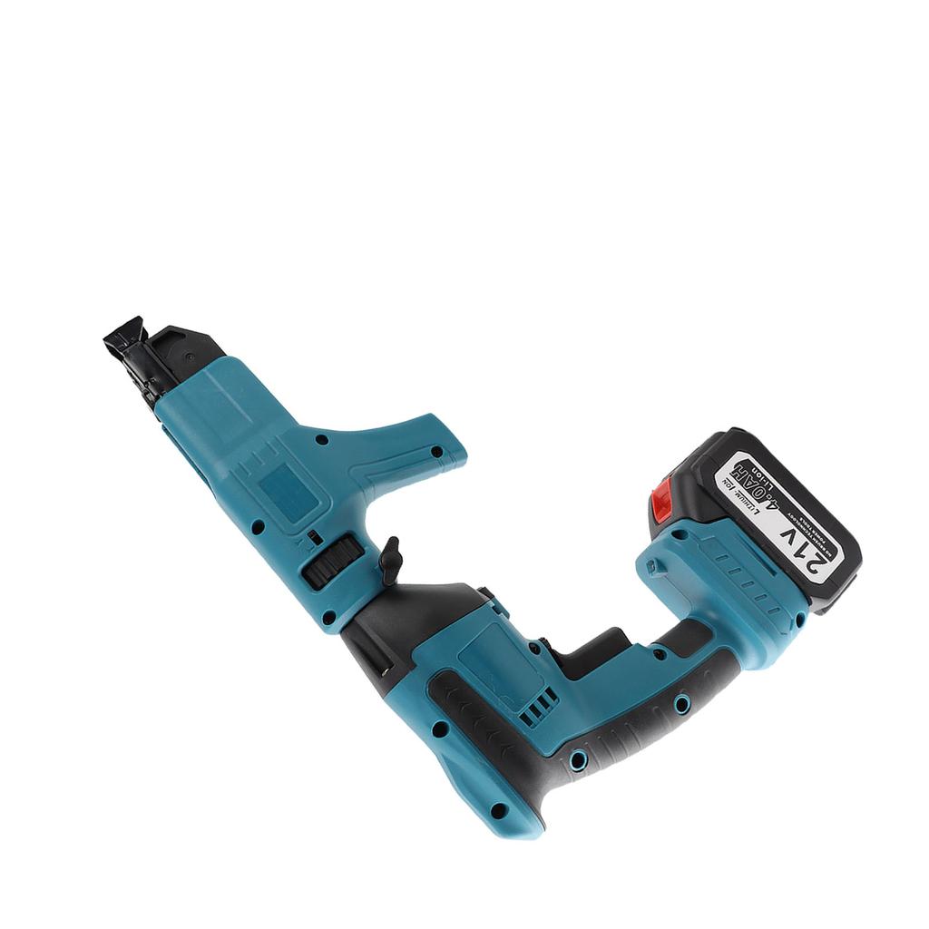 Cordless Drywall Screwdriver Brushless Automatic Feed Chain Screw Gun Set with Storage Box 4.0Ah Battery
