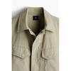 H M Regular Fit Canvas oversHirt pistacHio Green