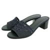 HERMES Excellent condition Gladys Chaine d'Ancre denim mule pumps, women's, navy, size 35 1/2 shoes 35 1/2 NavyUsed