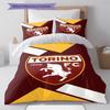 Torino Fc Pattern Bedding Set Quilt Cover Pillowcase Home Decor Gift (1 * Duvet Cover + 2 * Pillowcase, Without Core)