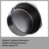8-inch Air Fryer Baking Cake Barrel Food Grade Stainless Steel Kitchen Cooking Gadget Square Cake Bucket For Pizza Bread