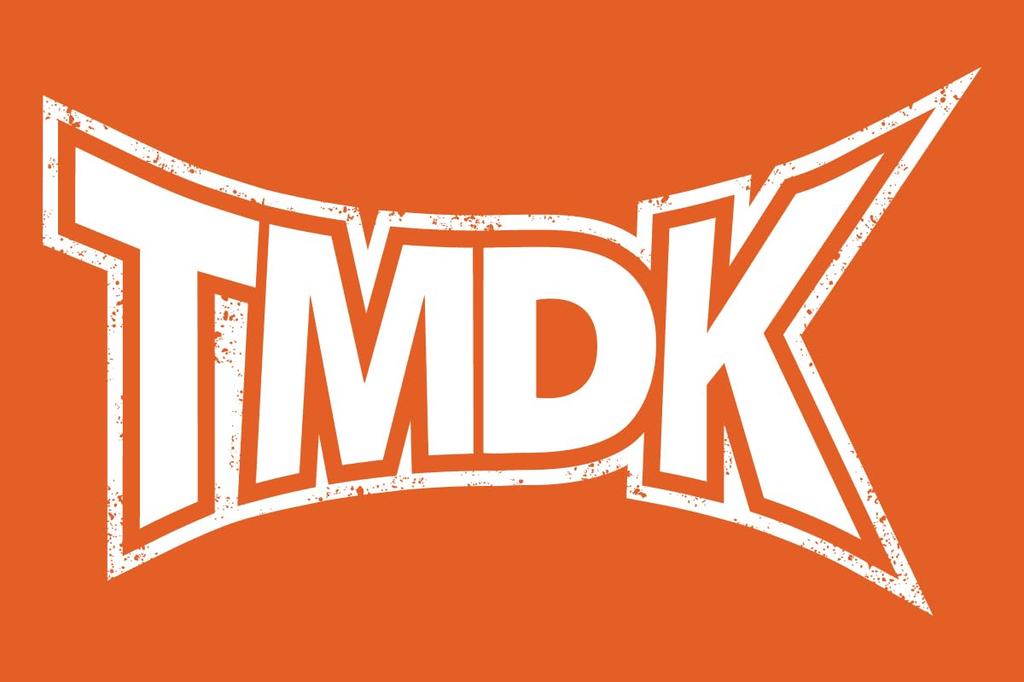 New Japan Pro-Wrestling T-Shirt, TMDK Dry T-Shirt, Orange X White, Size S, 5941102490