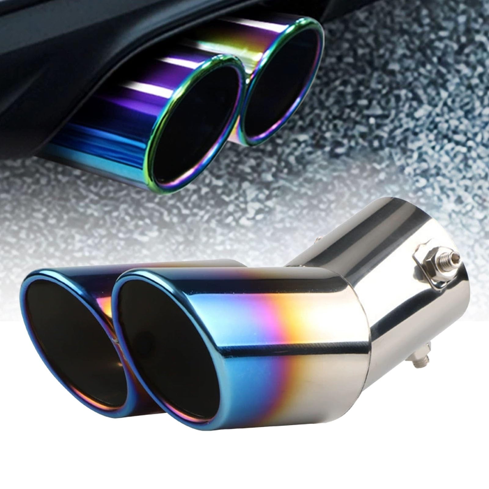 

Насадка глушителя, Совместима с Honda N-VAN JJ1 JJ2, Насадка глушителя, Выхлопная труба автомобиля, Кастом, Выхлоп One Size синий