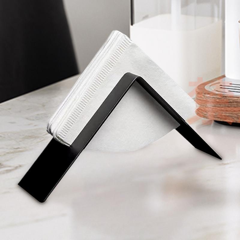 Coffee Filter Holders For Counter Stainless Steel Coffee Filter Paper Storage Rack Modern Storage Stand Container For Home