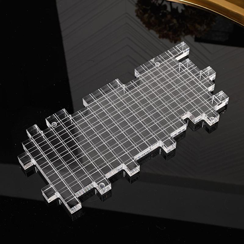 Modern Geometric Acrylic Tray: Stylish Decor for Study & Living Room