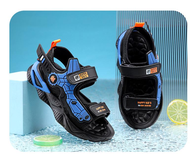 Boys' Non-slip Beach Sandals - 2026 Summer Style for Older Kids, Soft Sole Student Shoes