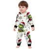 Genitore-Natale Stampato Genitore-Figlio Felpa con Cappuccio Zip Un Pezzo Abbigliamento da Casa