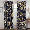 European Modern Black Gold Leopard Print Series Sunshade Curtains Deluxe Living Room Bedroom Home Decoration Thin Custom Curtain