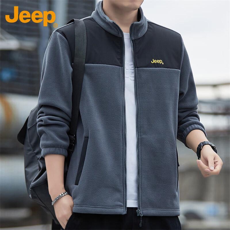 JEEP Men's Autumn/Winter Fleece-Lined Jacket